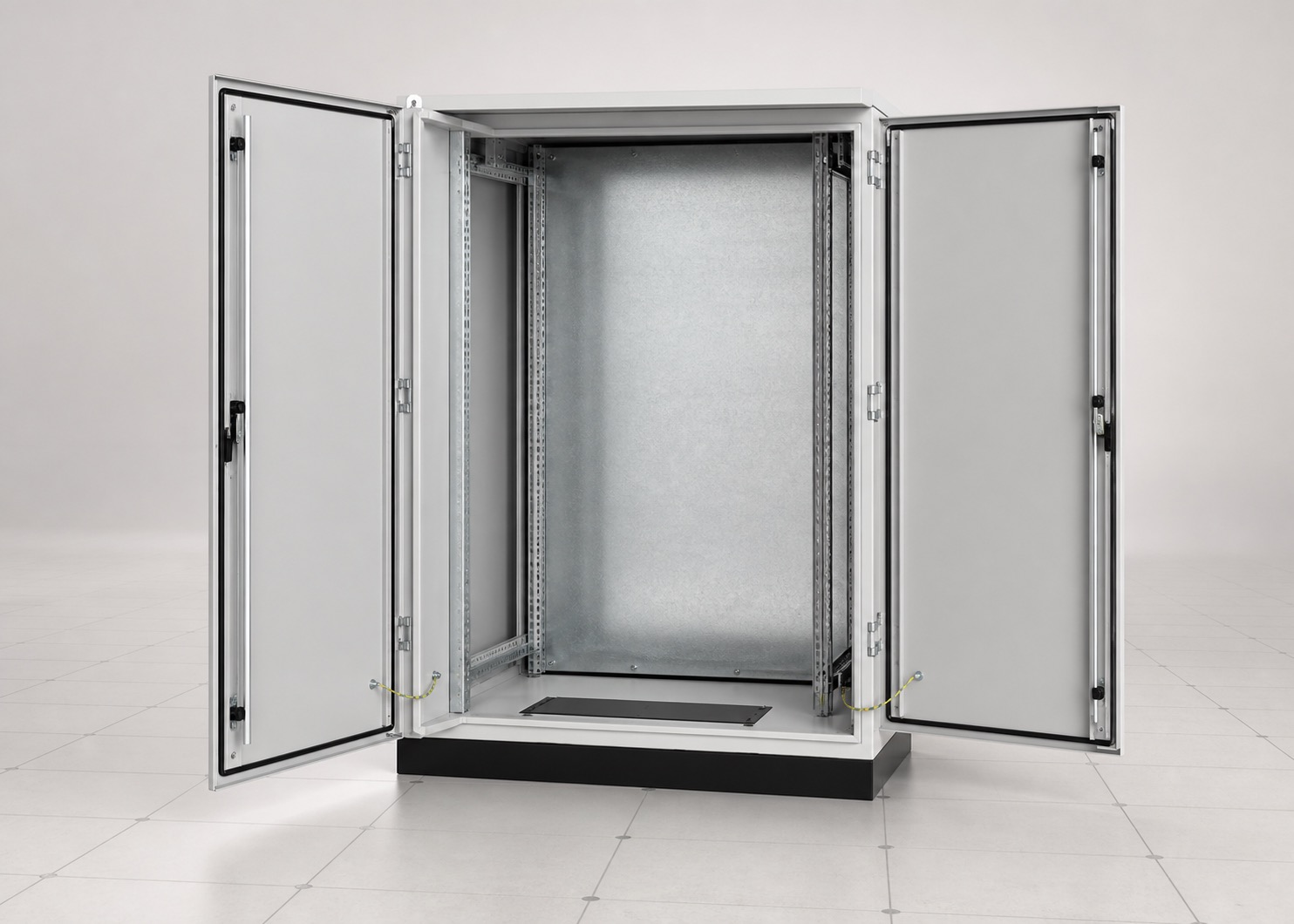 Illustrative industrial electrical enclosure interior