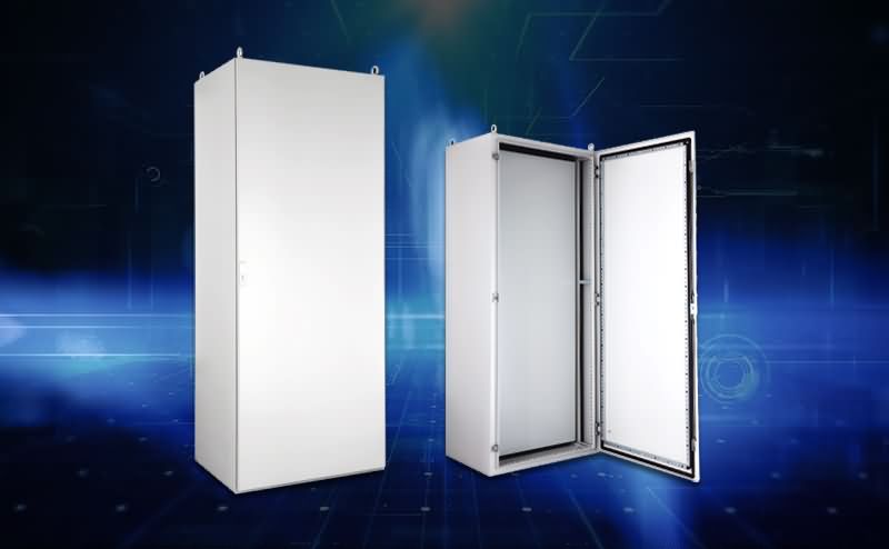 JS standalone enclosure shown closed and open