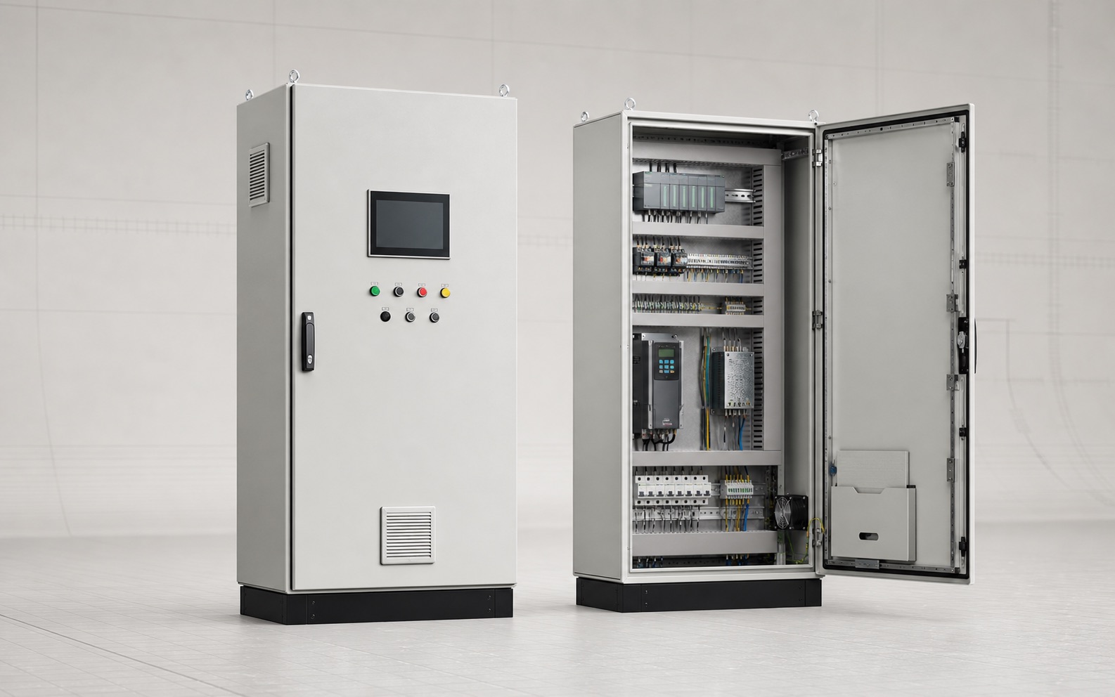 Illustrative engineered industrial control panels